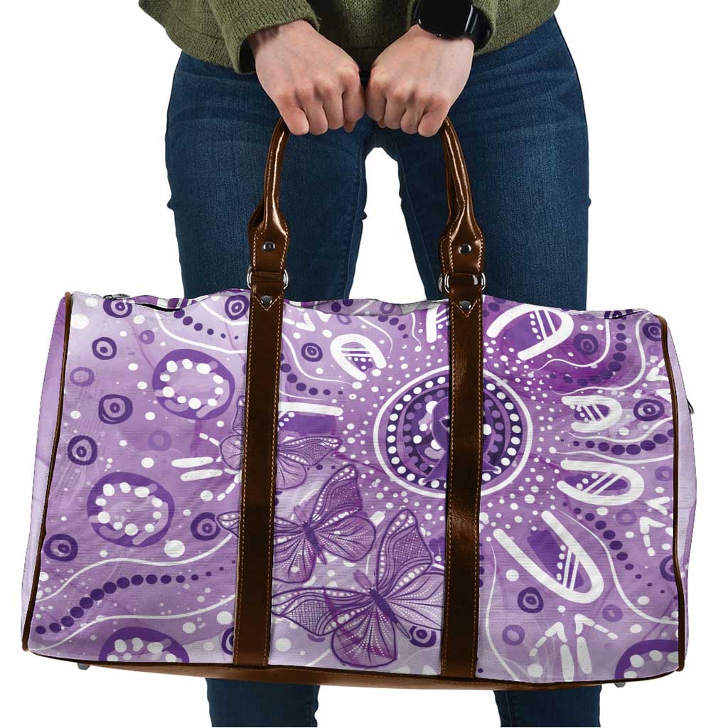 Australia Epilepsy Awareness Indigenous Travel Bag Butterfly Aboriginal Art - Aussie Hoodie