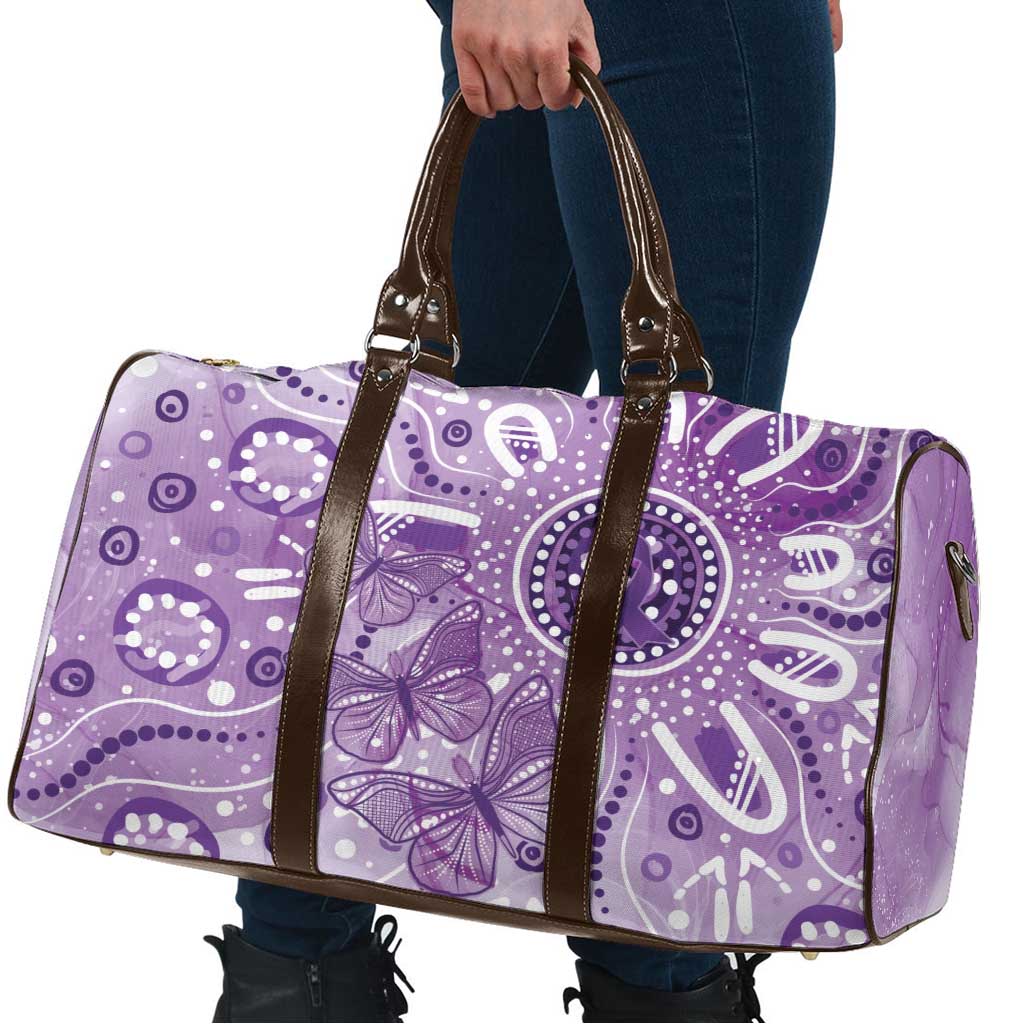 Australia Epilepsy Awareness Indigenous Travel Bag Butterfly Aboriginal Art - Aussie Hoodie