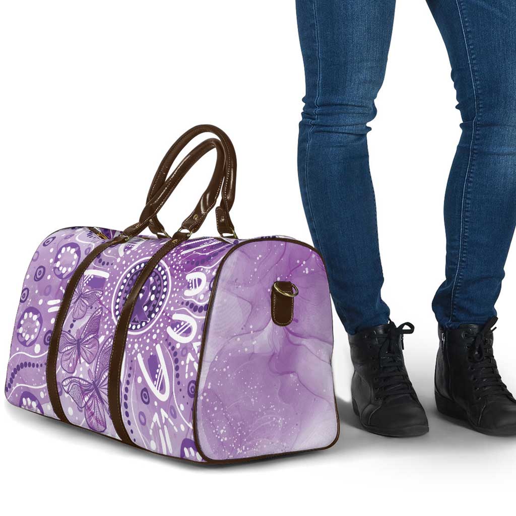 Australia Epilepsy Awareness Indigenous Travel Bag Butterfly Aboriginal Art - Aussie Hoodie