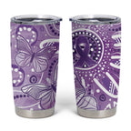 Australia Epilepsy Awareness Indigenous Tumbler Cup Butterfly Aboriginal Art - Aussie Hoodie