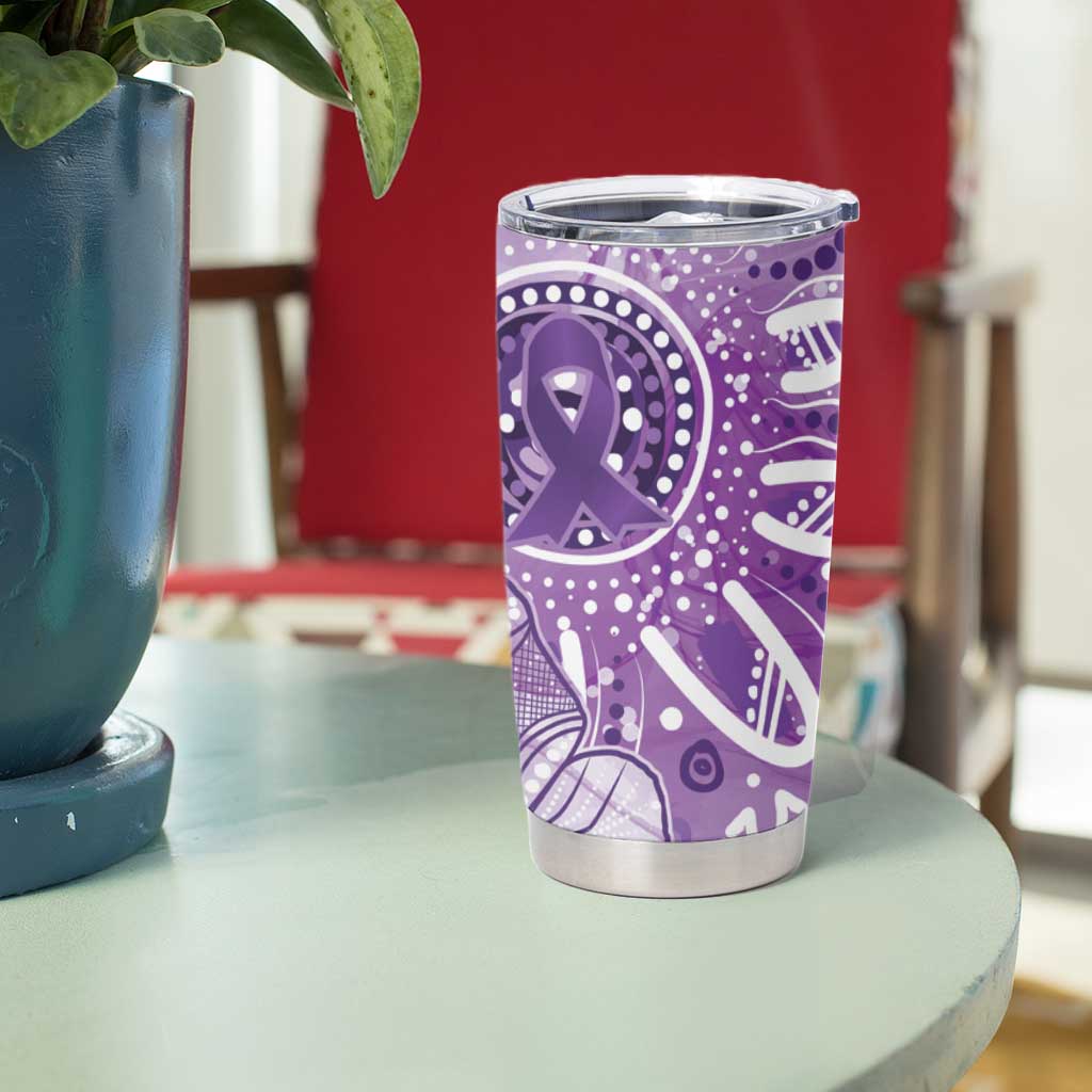 Australia Epilepsy Awareness Indigenous Tumbler Cup Butterfly Aboriginal Art - Aussie Hoodie