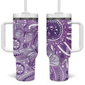 Australia Epilepsy Awareness Indigenous Tumbler With Handle Butterfly Aboriginal Art - Aussie Hoodie
