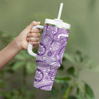 Australia Epilepsy Awareness Indigenous Tumbler With Handle Butterfly Aboriginal Art - Aussie Hoodie