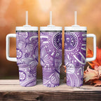 Australia Epilepsy Awareness Indigenous Tumbler With Handle Butterfly Aboriginal Art - Aussie Hoodie
