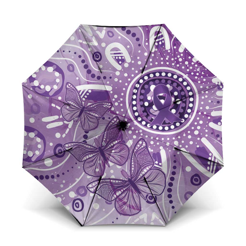Australia Epilepsy Awareness Indigenous Umbrella Butterfly Aboriginal Art - Aussie Hoodie