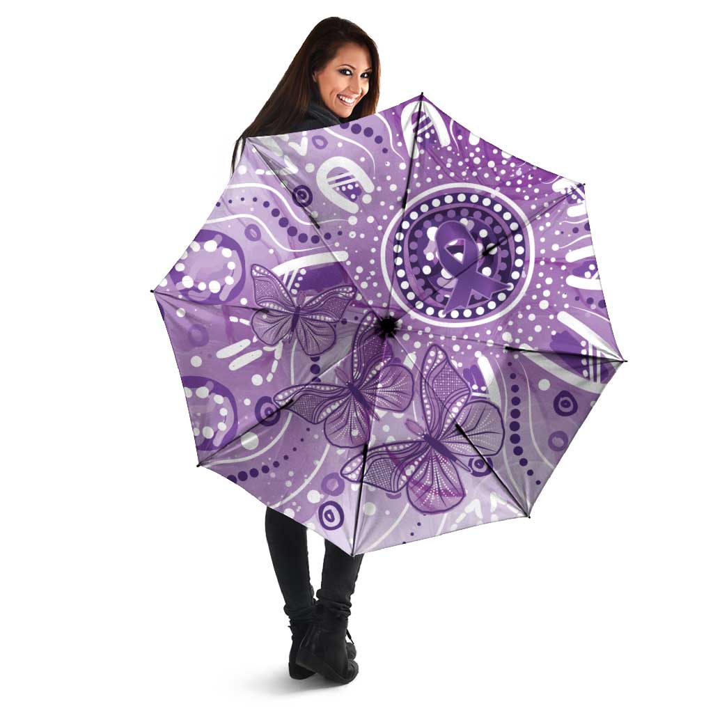 Australia Epilepsy Awareness Indigenous Umbrella Butterfly Aboriginal Art - Aussie Hoodie