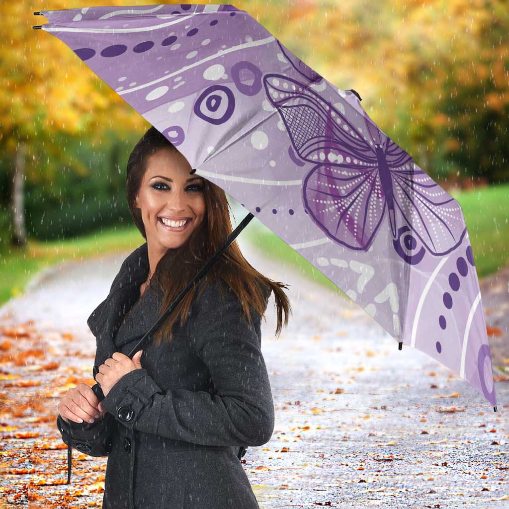 Australia Epilepsy Awareness Indigenous Umbrella Butterfly Aboriginal Art - Aussie Hoodie