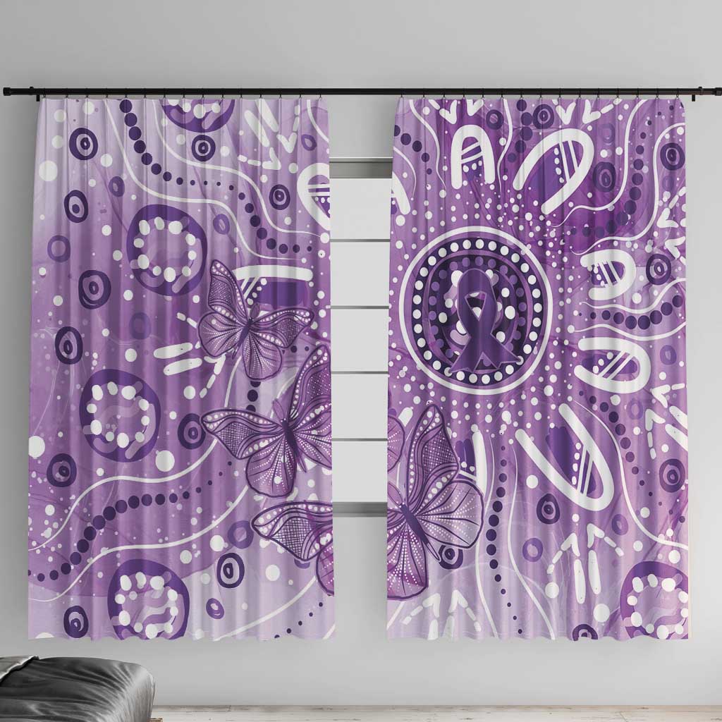 Australia Epilepsy Awareness Indigenous Window Curtain Butterfly Aboriginal Art - Aussie Hoodie