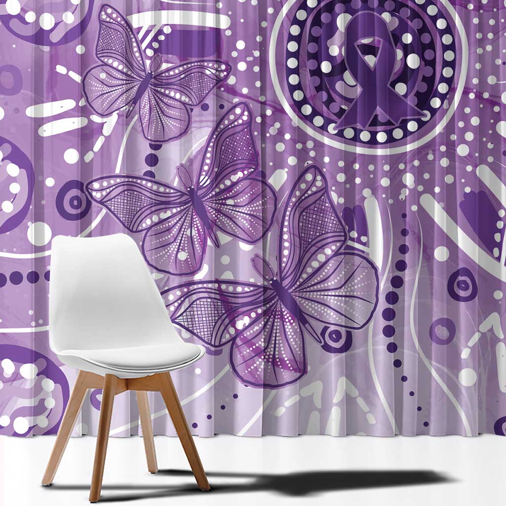 Australia Epilepsy Awareness Indigenous Window Curtain Butterfly Aboriginal Art - Aussie Hoodie