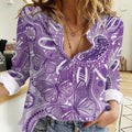 Australia Epilepsy Awareness Indigenous Women Casual Shirt Butterfly Aboriginal Art - Aussie Hoodie