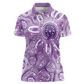 Australia Epilepsy Awareness Indigenous Women Polo Shirt Butterfly Aboriginal Art - Aussie Hoodie