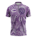 Australia Epilepsy Awareness Indigenous Zipper Polo Shirt Butterfly Aboriginal Art - Aussie Hoodie