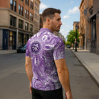 Australia Epilepsy Awareness Indigenous Zipper Polo Shirt Butterfly Aboriginal Art - Aussie Hoodie