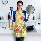 Birds and Floral Aussie Lorikeet Apron Pastel Yellow - Aussie Hoodie