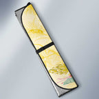 Birds and Floral Aussie Lorikeet Auto Sun Shade Pastel Yellow - Aussie Hoodie