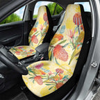 Birds and Floral Aussie Lorikeet Car Seat Cover Pastel Yellow - Aussie Hoodie