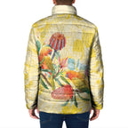 Birds and Floral Aussie Lorikeet Padded Jacket Pastel Yellow - Aussie Hoodie
