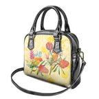 Birds and Floral Aussie Lorikeet Shoulder Handbag Pastel Yellow - Aussie Hoodie