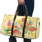 Birds and Floral Aussie Lorikeet Travel Bag Pastel Yellow - Aussie Hoodie