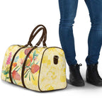 Birds and Floral Aussie Lorikeet Travel Bag Pastel Yellow - Aussie Hoodie