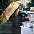 Birds and Floral Aussie Lorikeet Umbrella Pastel Yellow - Aussie Hoodie