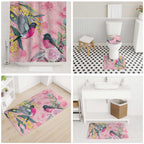 Birds and Floral Aussie Pink Robins Bathroom Set Rosy Glow - Aussie Hoodie
