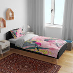 Birds and Floral Aussie Pink Robins Bedding Set Rosy Glow - Aussie Hoodie