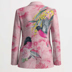 Birds and Floral Aussie Pink Robins Blazer Rosy Glow - Aussie Hoodie
