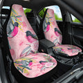 Birds and Floral Aussie Pink Robins Car Seat Cover Rosy Glow - Aussie Hoodie