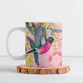 Birds and Floral Aussie Pink Robins Ceramic Mug Rosy Glow - Aussie Hoodie