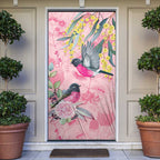 Birds and Floral Aussie Pink Robins Door Cover Rosy Glow - Aussie Hoodie