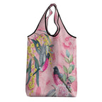 Birds and Floral Aussie Pink Robins Grocery Bag Rosy Glow - Aussie Hoodie