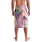 Birds and Floral Aussie Pink Robins Lavalava Rosy Glow - Aussie Hoodie