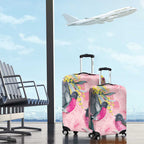 Birds and Floral Aussie Pink Robins Luggage Cover Rosy Glow - Aussie Hoodie