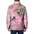 Birds and Floral Aussie Pink Robins Padded Jacket Rosy Glow - Aussie Hoodie