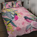 Birds and Floral Aussie Pink Robins Quilt Bed Set Rosy Glow - Aussie Hoodie
