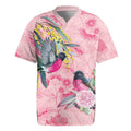 Birds and Floral Aussie Pink Robins Rugby Jersey Rosy Glow - Aussie Hoodie