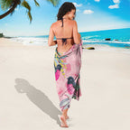 Birds and Floral Aussie Pink Robins Sarong Rosy Glow - Aussie Hoodie