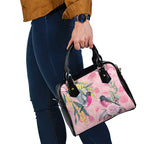 Birds and Floral Aussie Pink Robins Shoulder Handbag Rosy Glow - Aussie Hoodie