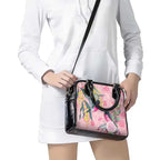 Birds and Floral Aussie Pink Robins Shoulder Handbag Rosy Glow - Aussie Hoodie