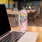 Birds and Floral Aussie Pink Robins Skinny Tumbler Rosy Glow - Aussie Hoodie