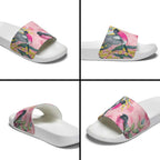Birds and Floral Aussie Pink Robins Slide Sandals Rosy Glow - Aussie Hoodie