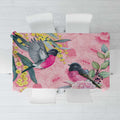 Birds and Floral Aussie Pink Robins Tablecloth Rosy Glow - Aussie Hoodie