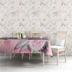 Birds and Floral Aussie Pink Robins Tablecloth Rosy Glow - Aussie Hoodie