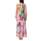 Birds and Floral Aussie Pink Robins Tank Maxi Dress Rosy Glow - Aussie Hoodie