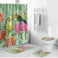 Birds and Floral Aussie Budgerigars Bathroom Set Mint Opal - Aussie Hoodie