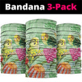 Birds and Floral Aussie Budgerigars Neck Gaiter Mint Opal - Aussie Hoodie