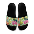 Birds and Floral Aussie Budgerigars Slide Sandals Mint Opal - Aussie Hoodie
