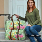Birds and Floral Aussie Budgerigars Travel Bag Mint Opal - Aussie Hoodie
