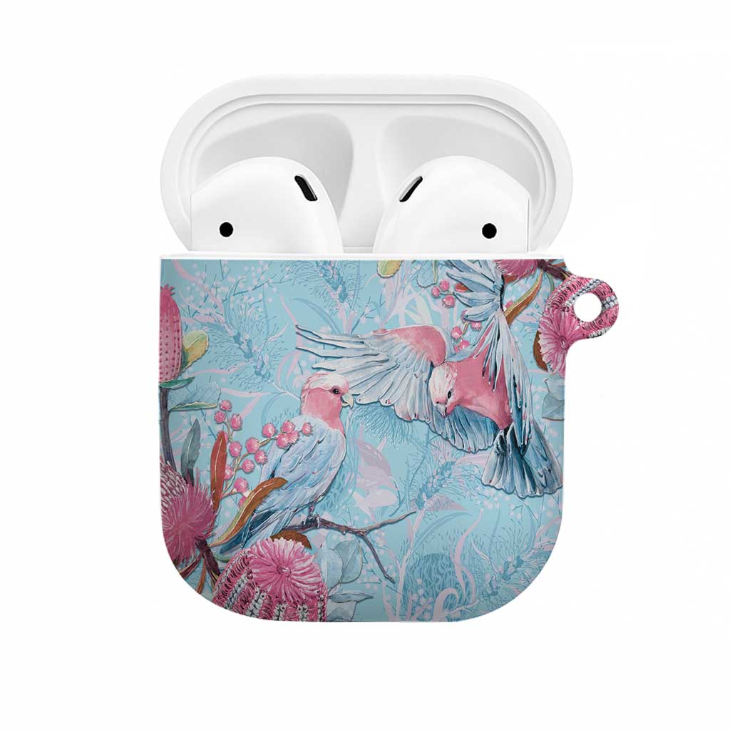 Galah Birds Australia Baby Blue & Pink AirPods Case - Aussie Hoodie